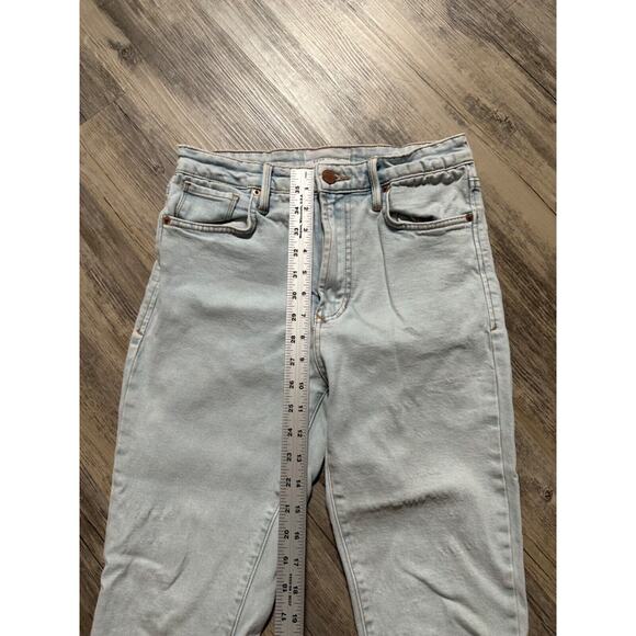 Dear John Stella Super High Rise Cropped Slim Straight Jeans Lake Forest Size 26 - Picture 3 of 12